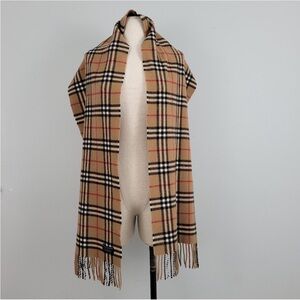 Authentic Burberry Classic Nova Check Plaid Scarf